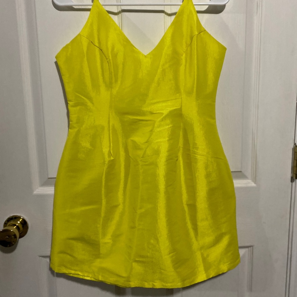 Yellow Mini Dress - Picture 2 of 4